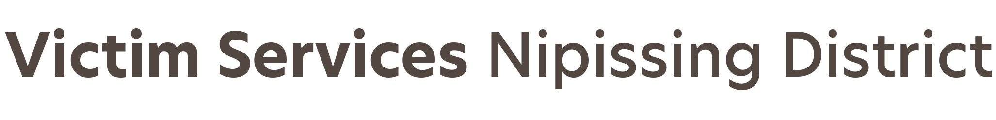 Victim Services Nipissing District Logo